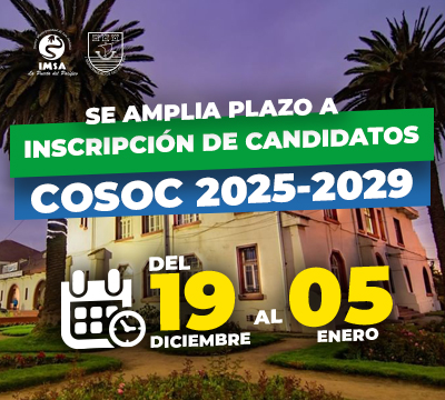 Se amplia plazo inscripción COSOC 2025-2029