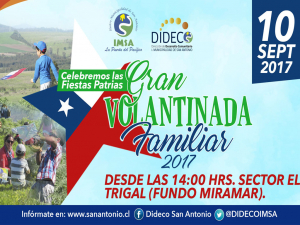 Municipalidad de San Antonio invita a familias a celebrar Fiestas Patrias con volantinada