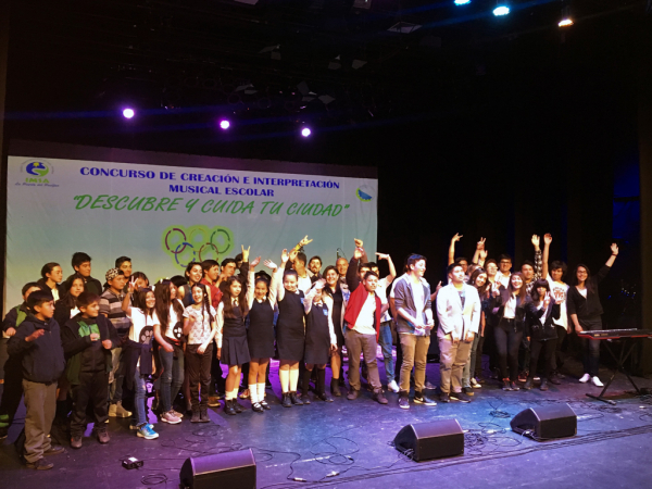 J&oacute;venes sanantoninos mostraron sus talentos art&iacute;sticos en concurso de creaci&oacute;n musical escolar