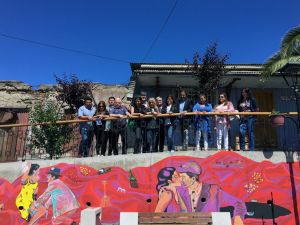 Presentan primer avance del mural del Boulevard Negra Ester en San Antonio