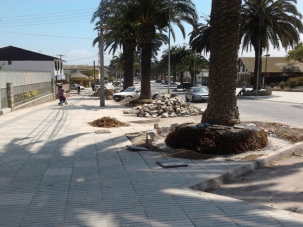 Construcci&oacute;n de Veredas y Estacionamientos, Llolleo