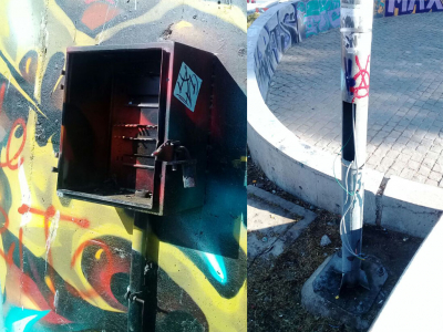 V&aacute;ndalos roban y destrozan equipamientos el&eacute;ctricos en sector norte del Talud Onofre &Aacute;guila Parra