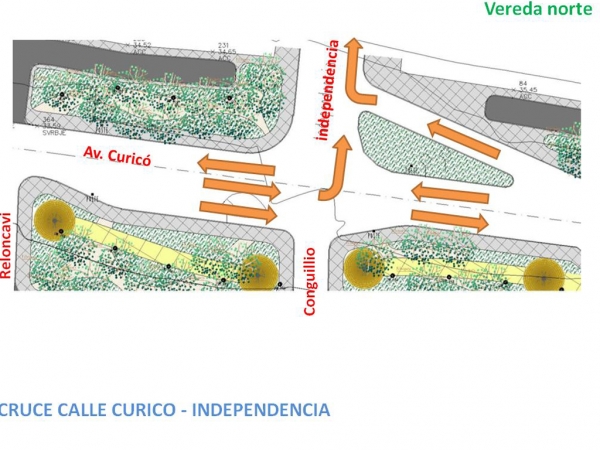 Dise&ntilde;o Mejoramiento Plaza Jose Luis Norris y Av Curic&oacute;