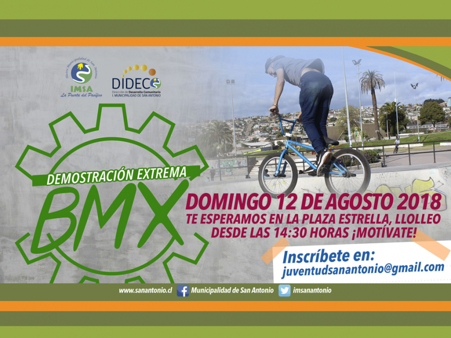 Municipio sanantonino celebrará mes de la juventud con muestra de BMX