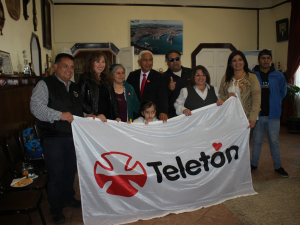 Niña símbolo de la Teletón en San Antonio visitó el municipio