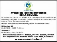 Jueves 31 Municipio atender&aacute; hasta las 24:00 horas pago patentes