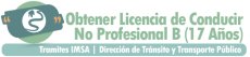 Obtener Licencia de Conducir  No Profesional  B  (17 Años).